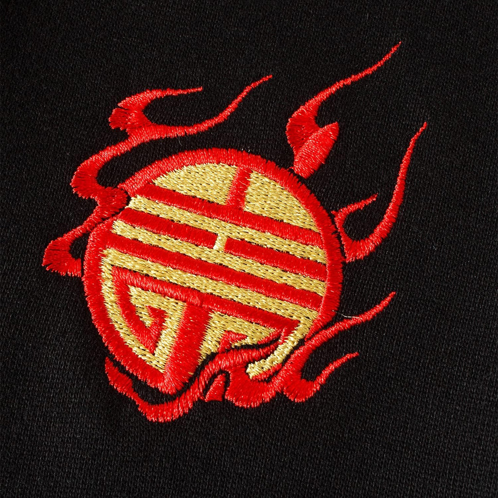 Streetwear Men'S Dragon Embroidered Heavyweight Graphic Hoodies