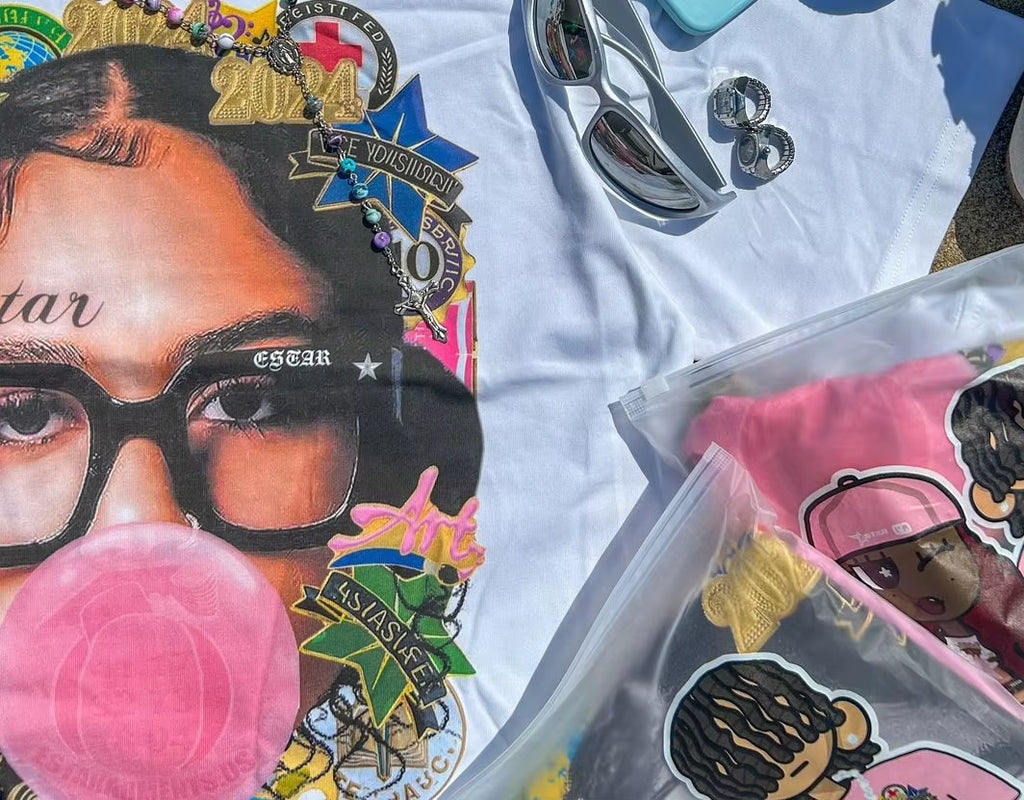 New Harajuku Couple Cartoon Pattern Graphic T Shirts Hip Hop Goth Oversized T Shirt Loose round Neck Short Sleeved Streetwear