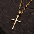 Fashion Cross Pendants Dropshipping Golden Silver Color Crystal Jesus Cross Pendant Necklace Jewelry for Men/Women Wholesale