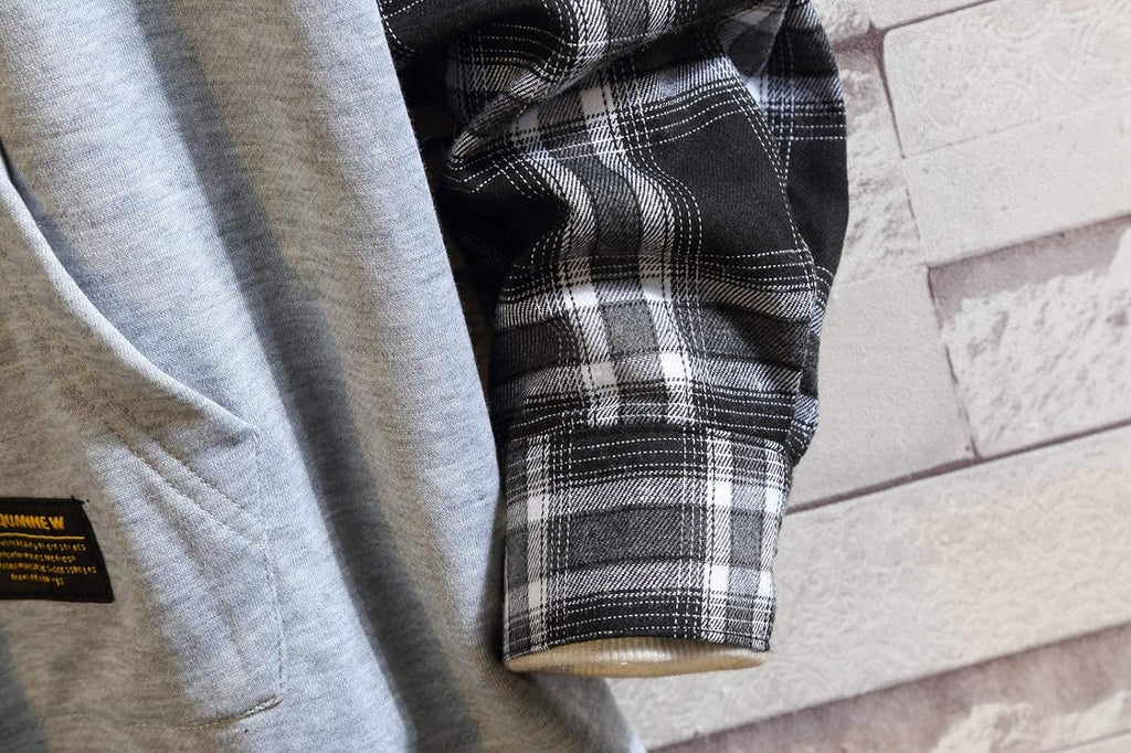 Japan Style Patchwork Hoodies Men Characters Streetwear Hoodie Men Sweatshirt