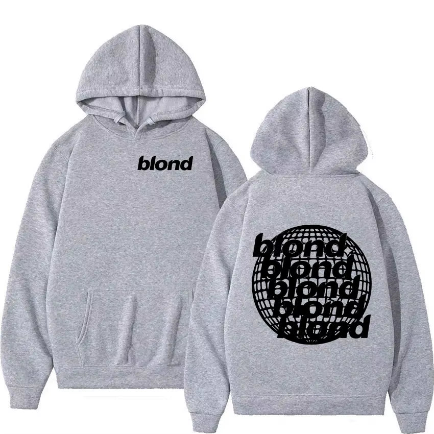 Rapper Frank Print Graphic Hoodie Men Hip Hop Fashion Ocean Pullover Sweatshirt Unisex Casual Blond Oversized Hoodies Streetwear
