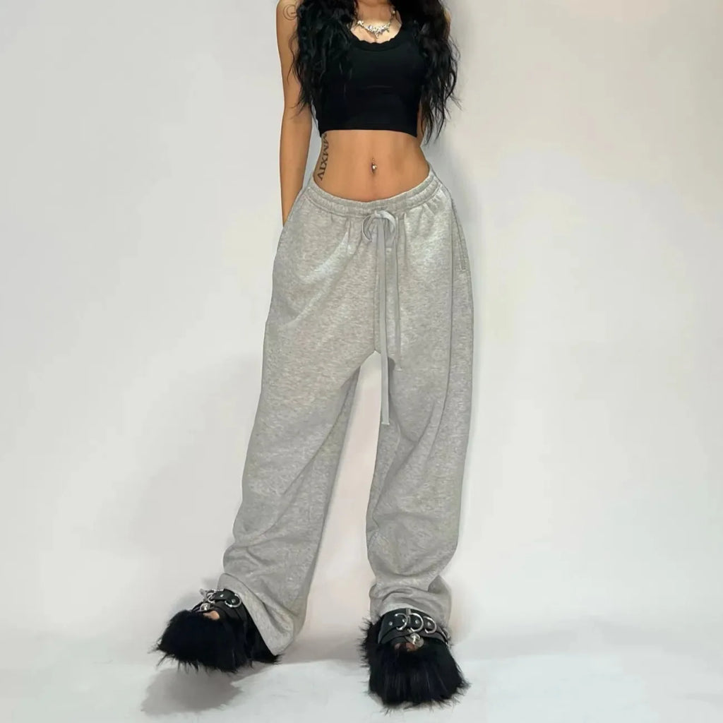 Casual Loose Straight Leg Pants Striped 2025 Summer Fashion Trend Brand Street Hip-Hop Jogging Men'S Women'S Harajuku Sweatpants