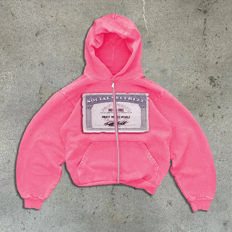 Opulent Social Zip Up Hoodie