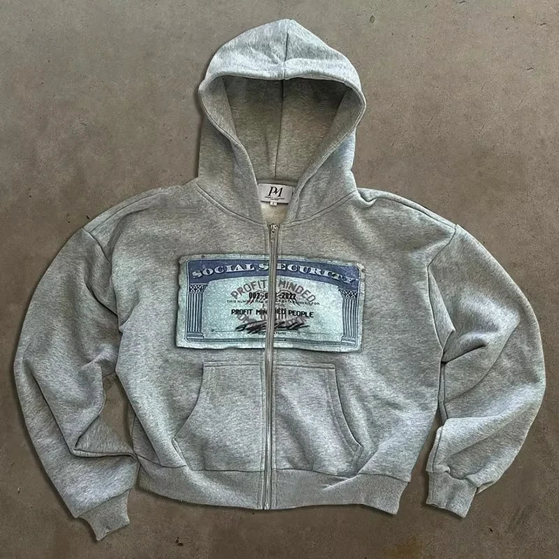 Opulent Social Zip Up Hoodie