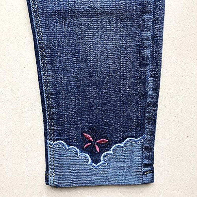 4-9T Infant Little Kids Girls Embroidery Jeans Denim Pants