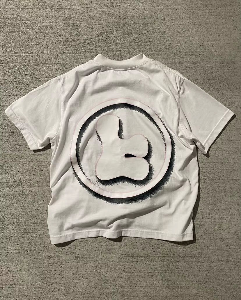 2025 New Hip Hop Goth Pattern Graphic T Shirts Harajuku Casual Y2K Top Loose round Neck Cotton Oversized T Shirt Streetwear