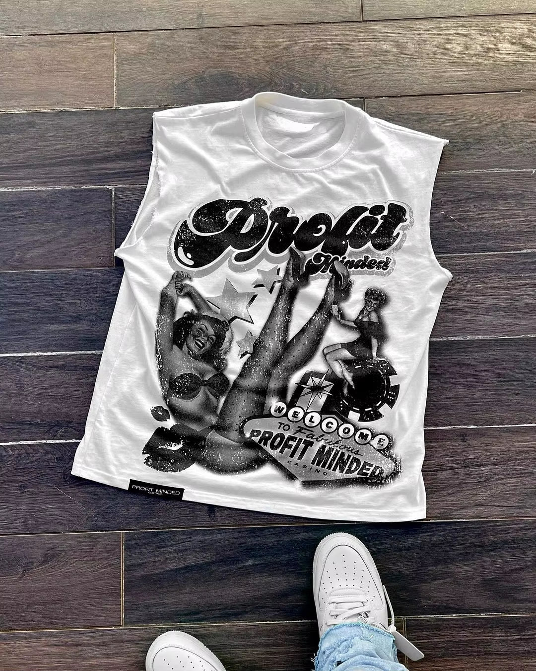 Streetwear Short Sleeved Harajuku Hip-Hop Retro Sleeveless T Shirt Men and Women Y2K Punk Casual Loose T Shirt Trendy Summer Top